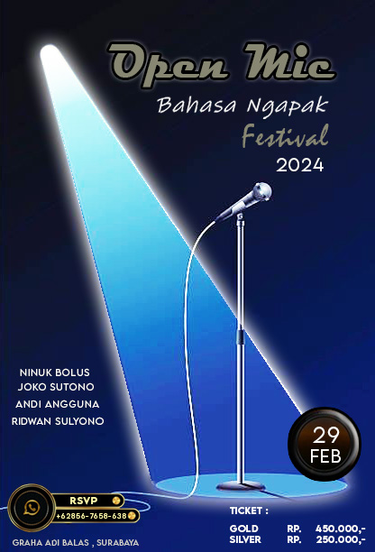 Open mic Bahasa ngapak Festival 2024